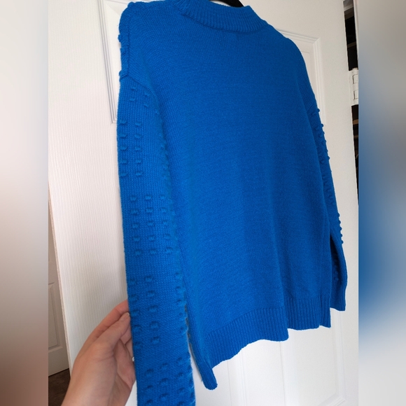 Target Lego blue knit long sleeve sweater new with tags Size XS (M) Cotton Blend - Picture 8 of 9